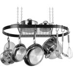 RANGE KLEEN RKNCW6000R, Oval Hanging Pot Rack (Black Enamel)