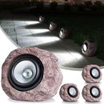 Outdoor Solar Rock Light - 4 Pack, 