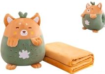 GREENMONK 3-in-1 Kids Blanket and Pillow and Soft Toy