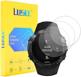 LUSEE 3 Piezas Protector de Pantalla para Reloj Smartwatch (Circular, Diámetro: 36mm) Cristal Vidrio Templado [Alta Definición] [Resistente a los arañazos] [Anti-Huellas]