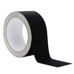 BELLE VOUS Black Cloth Bookbinding Repair Tape - 5cm x 13.6m /1.97 inches x 14.87 yards - Premium Adhesive Duct Tape for Library Book Binding & Sealing - Heavy Duty Acid-Free Hinging & Craft Tape