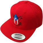 Peligro Sports Puerto Rico Snapback Hats Vintage Hats (Coqui/Snapback/Red)