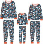 Joyond Matching Family Halloween Pajamas Boys Halloween PJs 100% Cotton Kids Holiday Pjs Spooky Sleepwear Long Sleeves Sets Size 3T