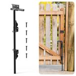 Youlvy 18" Cane Bolt Gate Drop Rod for Wood Fence Heavy Duty Gate Hardware, Gate Ground Latch for Wooden Fences Gates Stopper Gate Drop Pin Holding Gate to The Ground (18inch-1Pcs-)