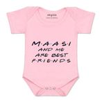 ARVESA Maasi & Me Are Best Friend R-398 Pink 9-12 Months Romper for Baby Boy & Girl dress