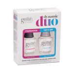Kit Gelish Duo Soak Off Gel Nail Polish Foundation & Top Sealer