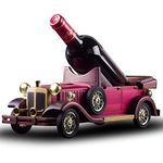 Arblel wine holder Handmade Wooden Vintage Classic car Model Wine Rack Statue or Decorative, Gifts For Men (burgundy colour)