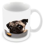 Hungry Pug - Funny Gift Mug 11oz by FT