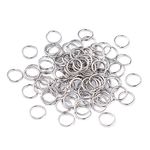 Kissitty 2000pcs 8mm Stainless Steel Open Jump Rings Connectors 0.9mm Thick Chainmail Making Jewelry Findings