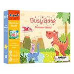 Kidology Montessori Quiet Book for Toddlers | Montessori Busy Book for Kids to Develop Learning Skills | Preschool Educational Travel Toy for Boys and Girls Sensory Book for Kids (Dinosaur World)