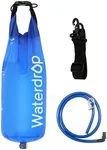 Waterdrop Gravity Water Bag for Camping, Travel, Backpacking, Hiking and Emergency, Compatible with Water Filter Straw, Flex Foldable, 1.5 Gal Bag