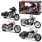 Maisto 1:12 H-D Motorcycles Asst, Black