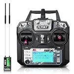 HAWK'S WORK FS-i6X 10 Ch Transmitter, 2.4GHz RC Controller with FS-iA6B Receiver for Drone Multirotor Airplane Helicopter Car Tank Boat (i6X+ iA6B)