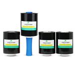 4 Pack Mini Pallet Stretch Wrap Shrink Film Black with Rolling Handle 20 mic x130mm x 305m,Handy Shrink Refill Rolls,Industry Moving Packing Supplier,BOMEI PACK