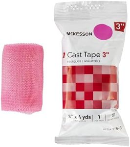 McKesson Cast Tape, Fiberglass, Pink, 3 in x 4 yds, 1 Count, 10 Packs, 10 Total