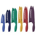 CUISINART 12 Piece Color Knife Set with Blade Guards (6 Knives and 6 Knife Covers), Jewel