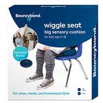 Bouncyband – Wiggle Seat – Blue, 13” D – Large Sensory Cushion for Kids Ages 6-18+ – Promotes Active Learning, Improves Student Productivity, Includes Easy-Inflation Pump