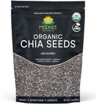 Moonee Naturals - Organic Chia Seeds (2 Pound) - USDA Organic - Certified Non-GMO - Natural Black, Plant-Based Omegas 3 and Vegan Protein, Keto Diet Friendly, Good Source of Fiber… (2 Pound)