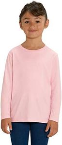 Hilltop Camicia a manica lunga per bambini di alta qualità /100% cotone biologico per bambini. Eccellente per la stampa. (ad esempio: con fogli di trasferimento/fogli tessili),Cotton Pink, 152/164