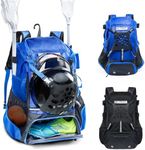 VIGEGARI Lacrosse Bag with Lacrosse Stick Holder, Lacrosse Backpack with Helmet Holder, Separate Shoe Space, Lacrosse Bags with Pockets for Lacrosse Gloves, Elbow Pads, Lacrosse Accessories