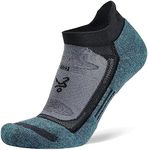 Balega Blister Resist Performance Quarter Athletic Running Socks for Men and Women (1 Pair), Grey/Blue, Large