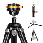 TARION Compact Travel Tripod for Camera: Portable Lightweight Camera Tripod Stand for Backpacking Unique Bowl Tripod + Ball Head Quick Release System Aluminum Photography Tripod 60in/152cm Tall QOBRA