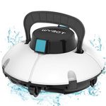 2024 New WYBOT Cordless Robotic Pool Vacuum, Dual Powerful Suction Ports, Self-Parking,Pool Cleaner for Above Ground Pools,Osprey 200 SE White