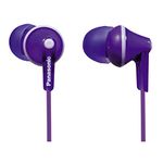 Panasonic Wired Earphones - Wired, Purple (RP-HJE125-V)