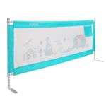 Luvlap Comfy Baby Bed Rail Guard (180cmx72cm), Bed Rails for Baby & Toddler Safety, Portable, Adjustable Height, Single Side Bed Rail, Pack of 1, Blue