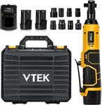 VTEK 3/8" Cordless Ratchet Wrench 16.8V Power Ratchet Wrench,40 Ft-lbs 400 RPM Electric Battery Ratchet Wrench