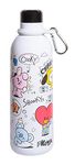 Official Kawaii Water Bottle 500ml Merchandise / 17OZ, Stainless Steel, Vacuum Insulated Water Bottle, Double Wall Reusable Water Bottle With Carabiner, BPA Free - Kawaii Stuff