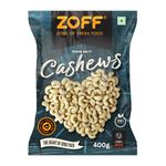 Zoff Cashew | Kaaju | Premium Zip Lock Pouch | Net Weight 400g