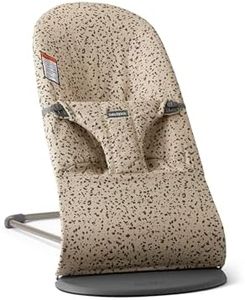 BabyBjörn Bouncer Bliss, Woven, Beige/Dark Gray Print