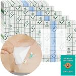 Waterproof Shower Cover Shields, Non-Stick Center Pad for Dialysis Port Picc Line Chest Catheter PD Peritoneal Dialysis Chemo Feeding Tube Peg G-Tube Patient Bandage Protector, 6"x6"(Pack of 25)