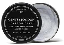 Gents of London Carbon Clay, Matt Finish, Texturising Styling Wax For Men 75g