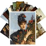 FINE PERIOD LADY PORTRAITS Vintage PostCards 24 pcs Antique Museum Painting Art Retro Poster REPRINT