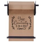 Jumbl 12” Wall Mounted Kraft Paper Dispenser | Hanging Paper Roll with Cutter for Kitchen, DIY Room, Office, Business, & More | Great for to-Do Lists, Menus, Grocery Lists, & Art Projects