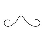 MODRSA Mustache Septum Ring 16g Septum Mustache Nose Ring Mustache Nose Ring Septum Ring Mustache 16 Gauge Black