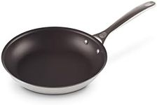 Le Creuset 3-Ply Plus Stainless Steel 26cm Shallow Frying Pan, 96600226000000, Silver