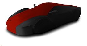 Coverking Custom Car Cover for Select Pontiac Solstice Models - Satin Stretch (Red with Black Sides)