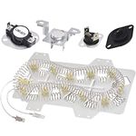 Canamax Premium Dryer Heating Element DC47-00019A, DC96-00887A & DC47-00016A Thermal Fuse, DC47-00018A Thermostat and DC32-00007A Dryer Thermistor Dryer Repair Kit Replacement