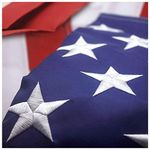 American Flag 3x5 ft –Heavyweight Oxford Nylon Built for Outdoor Use, UV Protected and Featuring Embroider Stars and Sewn Stripes and Brass Grommets.