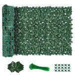 [2025 UPGRADED] Artificial Ivy Privacy Fence Screen 240"x40", Faux Leaves Privacy Fence Anti-Ultraviolet, Artificial Hedges Decoration for Outdoor, Garden and Balcony