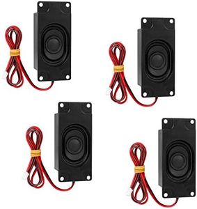 LuluDa 4 PCS 3 Watt 8 Ohm Altoparlante Micro Altoparlante 8ohm 3w Altoparlante Fai-Da-Te Per Piccoli Progetti Elettronici Macchine Pubblicitarie Monitor Tv Lcd Ampia Gamma Completa