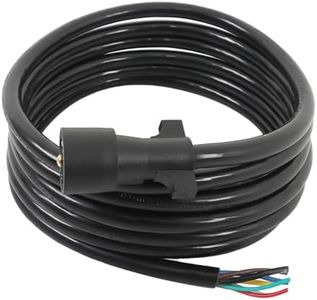 labwork 16 FT 7 Pin Trailer Extension Wiring Harness with Plug Designed for RV Trailers caravans Food Vans and Other Towed Vehicles