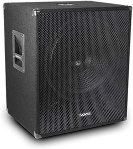 VONYX 18" Passive Subwoofer Speaker 1000W Deep Low Bass with Built-in Low-Pass Filter - Ideal for DJ, Disco, Club, Home Studio & Live Event Use
