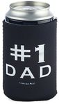 Funny Guy Mugs #1 Dad Neoprene Can Coolie, Black