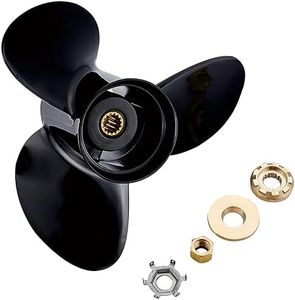 Gaoyeer 14 1/2 x 19 Pitch 48-832830A45 Aluminum Boat Propeller for Mercury/Mercruiser Alpha One Engine 135-300HP,Hub Kits Included,14.5 x 19,15 Spline Tooth,Black,RH