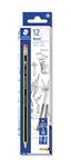 Staedtler Noris 122 Pencil With Eraser|Pack Of 12|Black