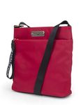 Nautica Women's Diver Nylon Small Crossbody Bag Purse with Adjustable Shoulder Strap Cross Body, Red, One Size